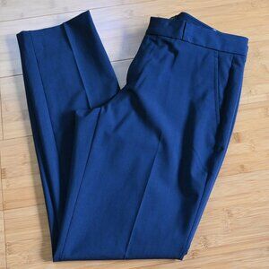 NWOT Ryan Fit Machine Washable Italian Wool Navy Dress Pant Size 4 Ankle